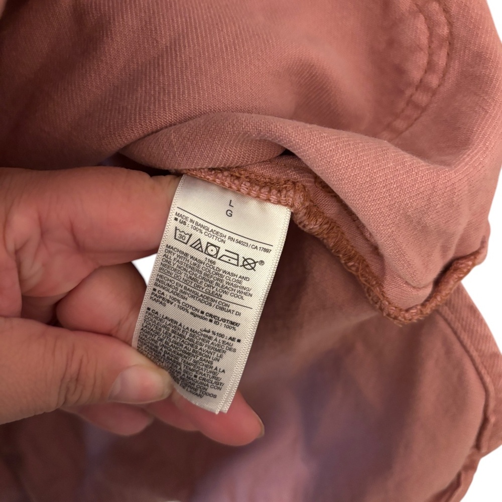 Old Navy Utility Jacket Shacket Pink Rose Large - Picture 12 of 14